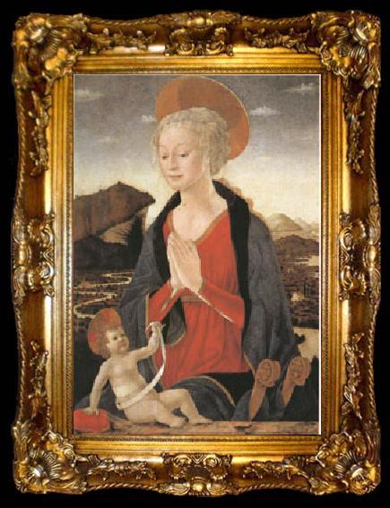 framed  Alessio Baldovinetti The Virgin and Child (mk05), ta009-2